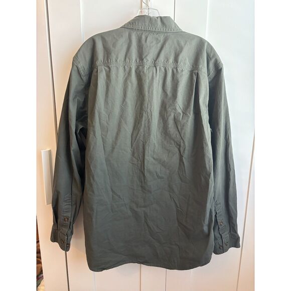 EUC Carhartt Foreman Long Sleeve Work Shirt, Moss, Sz. Large - Picture 4 of 12